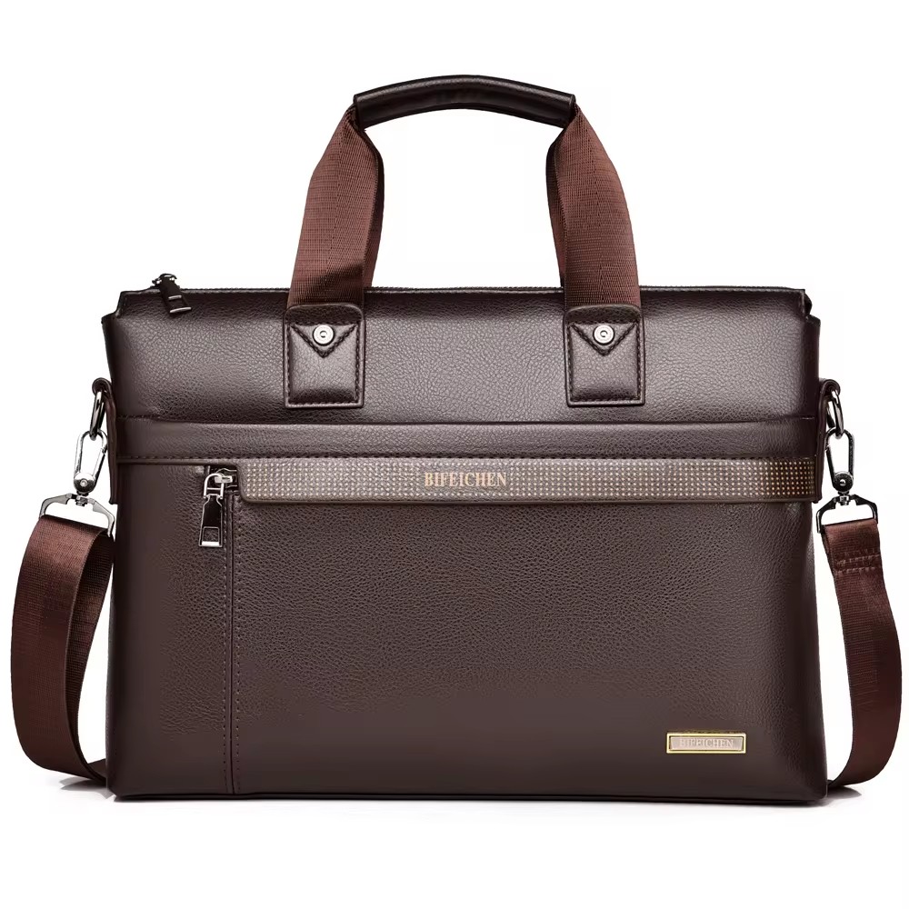 Leather Work Laptop Bag - Nova Pasta Executiva Masculina 2026 de