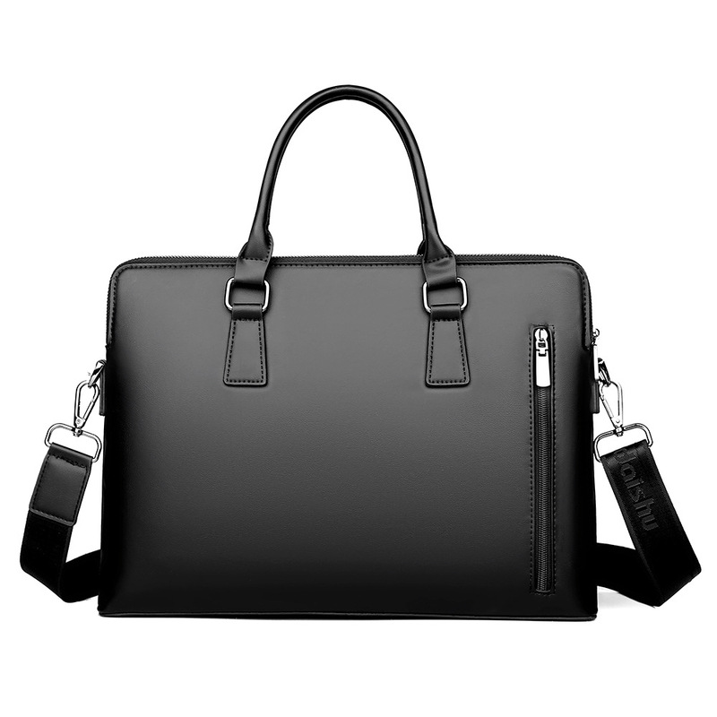 Leather Work Laptop Bag - Mala de couro sintético para homem,