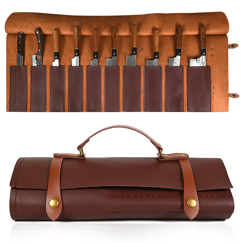 Leatherwork Roller - 8 9 11 slot portátil faca
