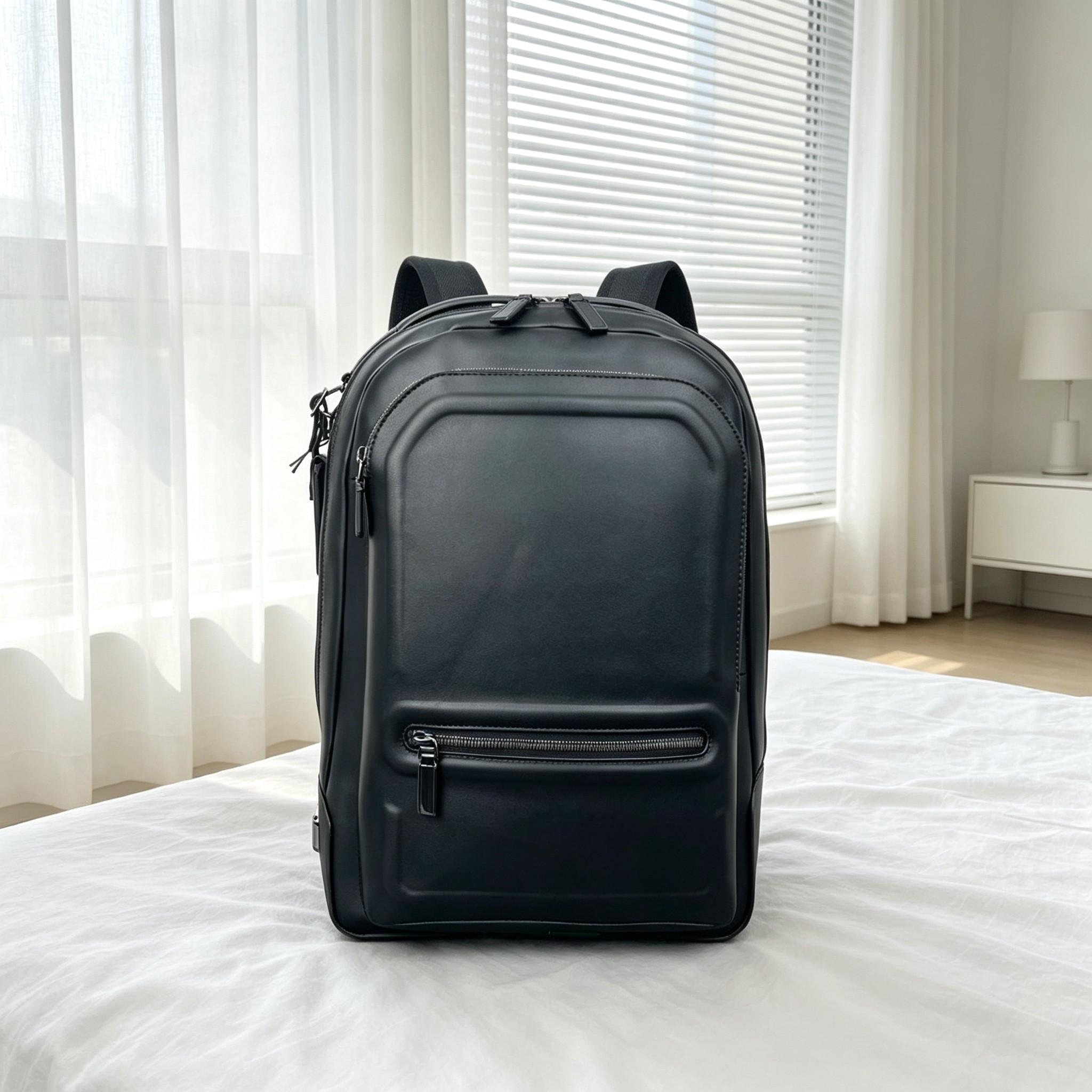 Leather Work Rucksack Mens - Mochila de Negócios para Homens, Mochila