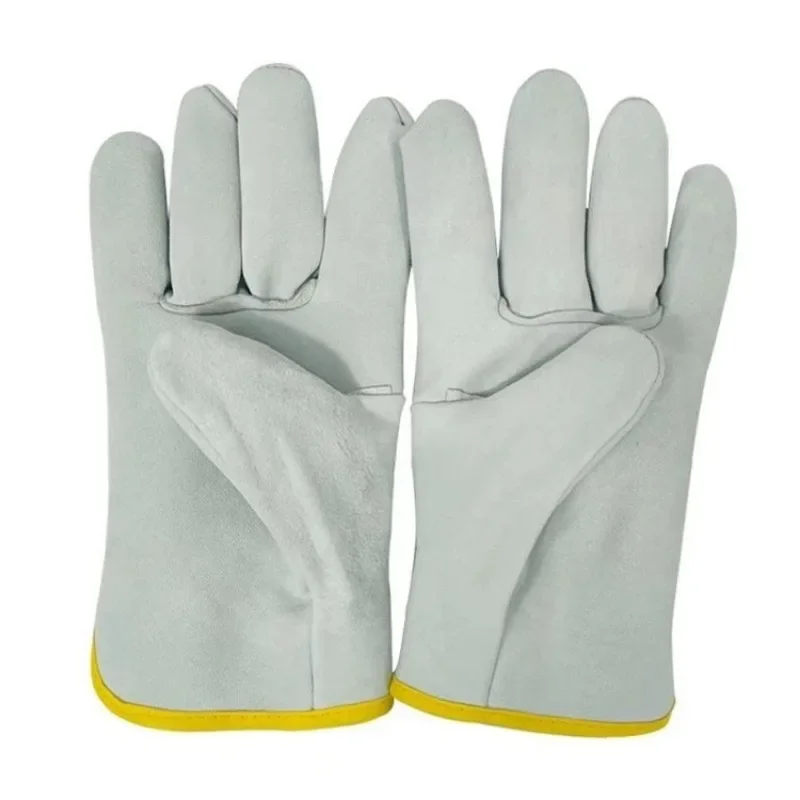 Leatherwork Essentials - Luvas de soldador profissional, couro de