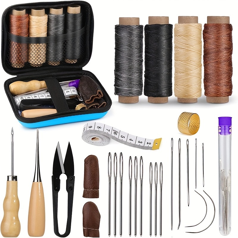 Leather Work Organiser - Kit de Costura de Couro, Kit