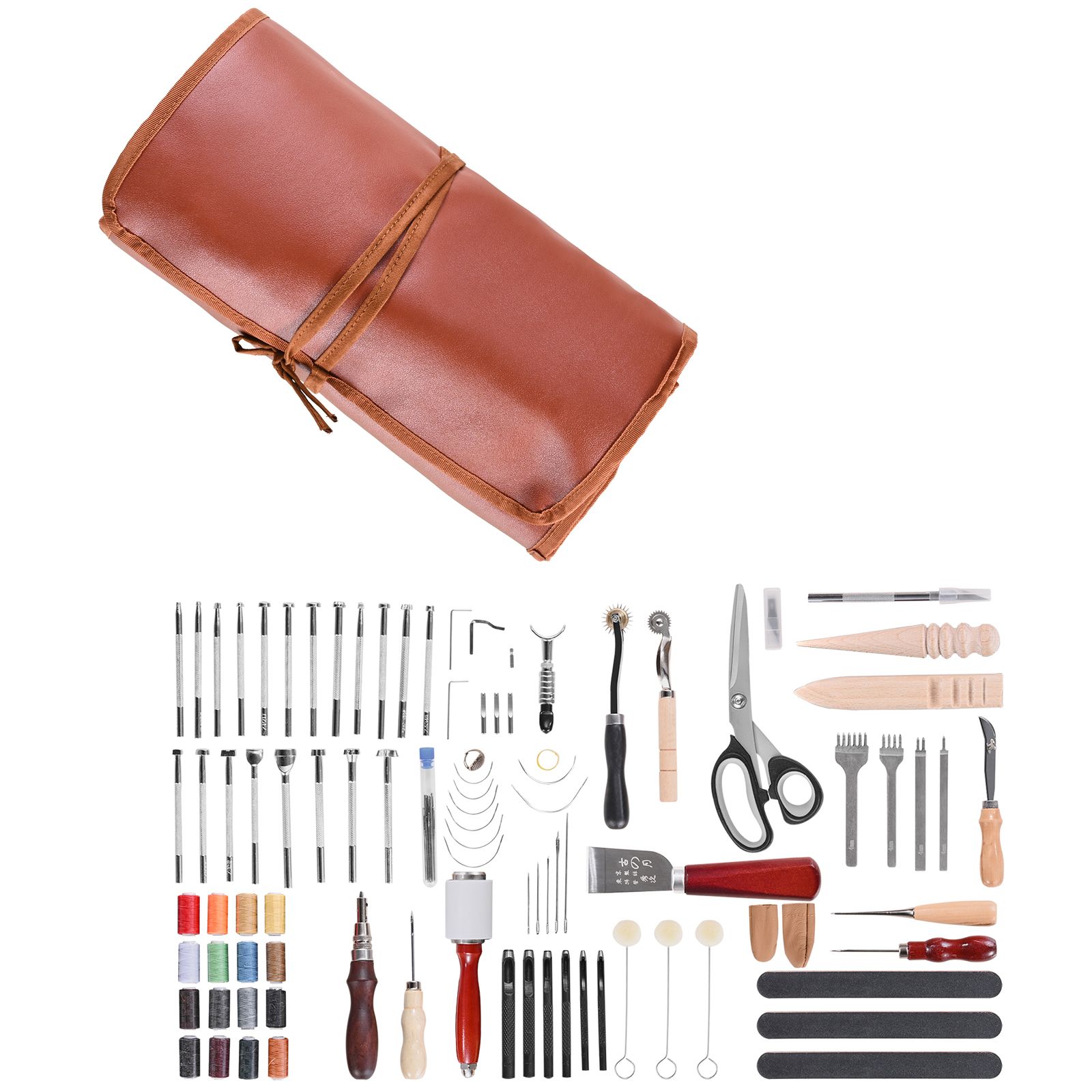 Beginner Leatherwork Kit - Kit de Ferramentas para Trabalho em