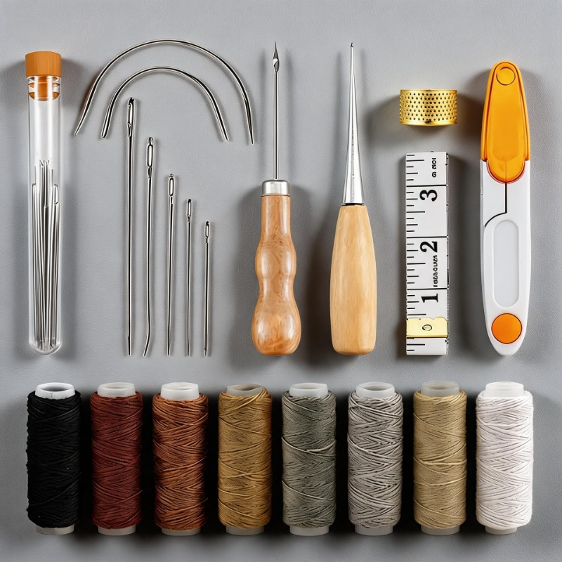 Beginner Leatherwork Kit - Kit de Ferramentas para Artesanato em