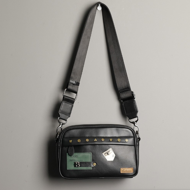 Leatherwork Bag - Bolsa de ombro moderna para homens
