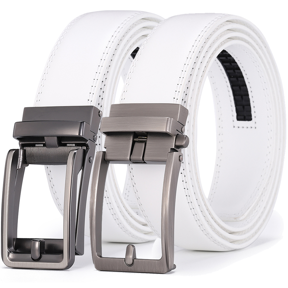 Leather Work Jeans - Cinto de golfe branco de luxo