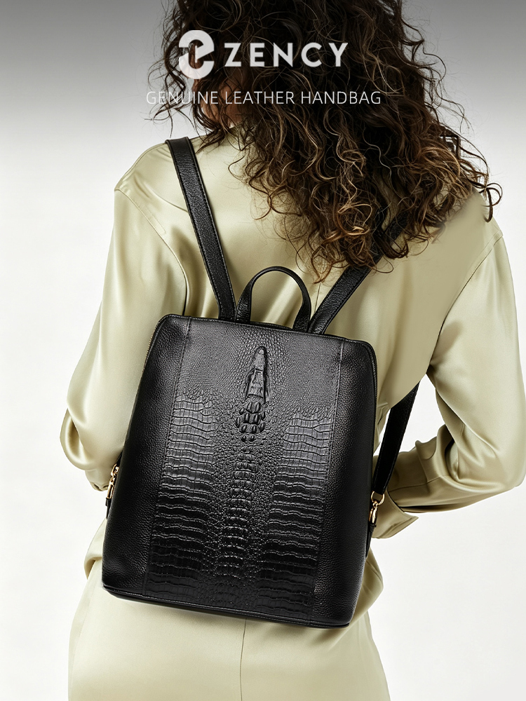 Leatherwork Bag - Mochila Feminina Zency de Couro de