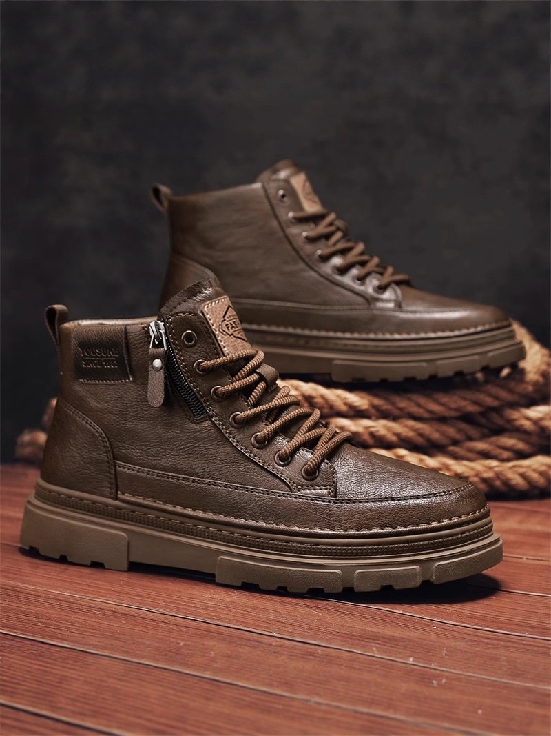 Botas Casuais Masculinas Leves - Youtube Leatherwork avaliação e preço