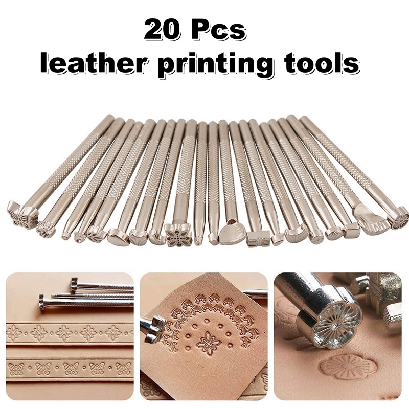 20 Peças de Ferramentas para E - Leather Work Organiser avaliação e preço