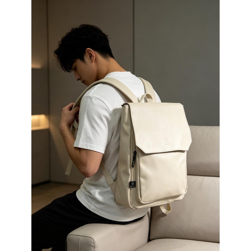 Mochila de couro sintético de  - Leather Work Rucksack Mens avaliação e preço