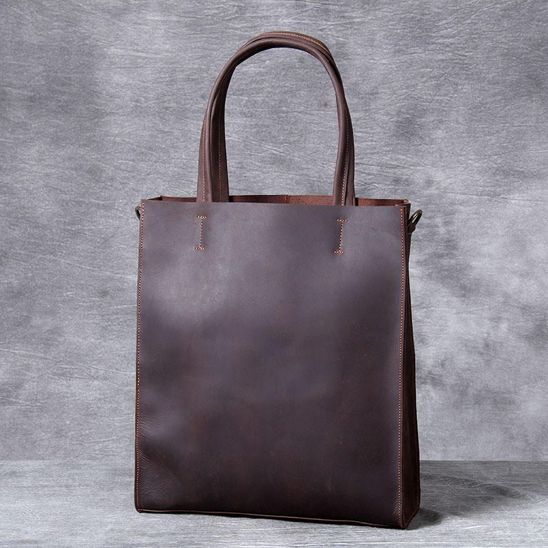 Vintage couro genuíno dos home - Leather Work Laptop Bag avaliação e preço