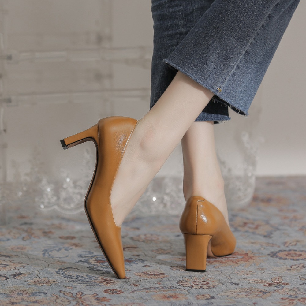Salto alto feminino novo profi - Leatherwork In French avaliação e preço
