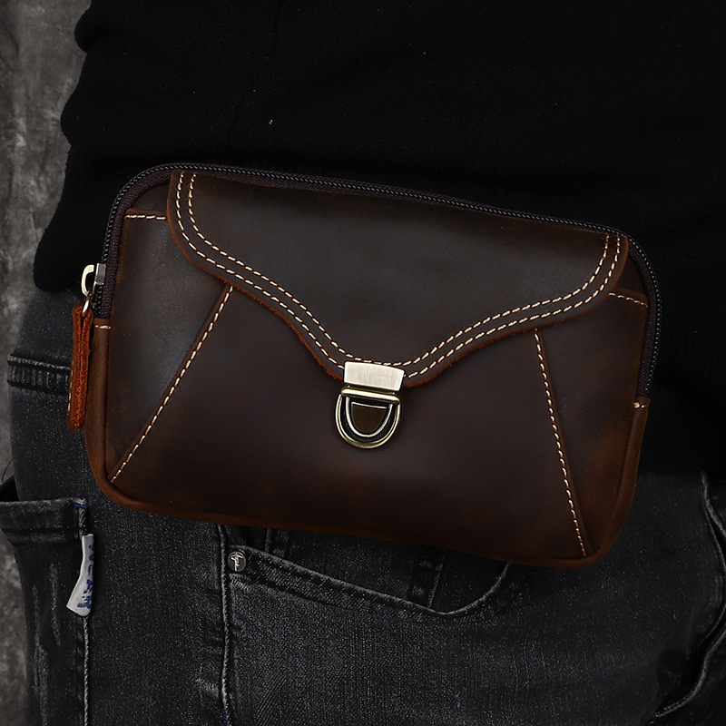 Bolsa de cintura masculina de  - Leatherwork Bag avaliação e preço