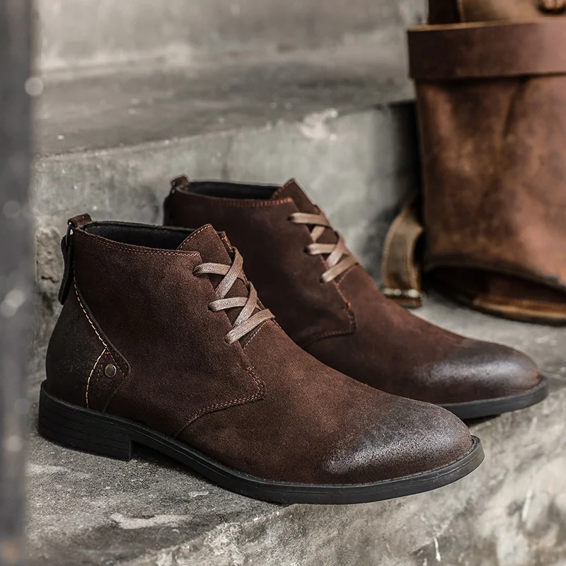Nova camurça de vaca botas de  - Leather Workshop avaliação e preço