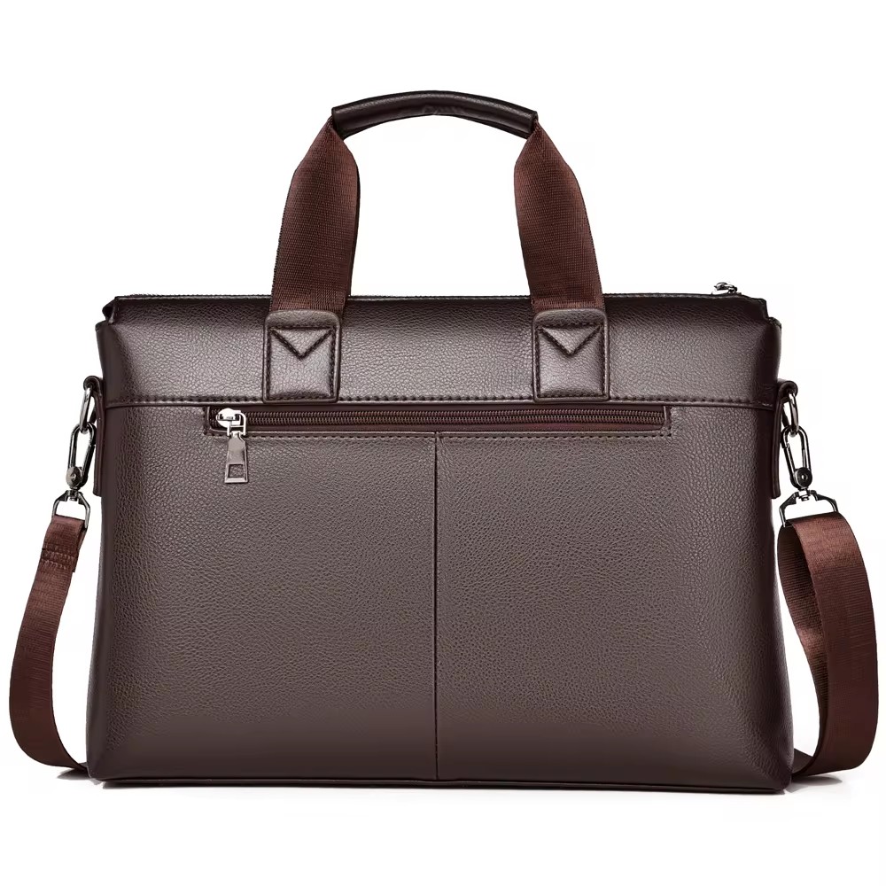 Nova Pasta Executiva Masculina - Leather Work Laptop Bag avaliação e preço