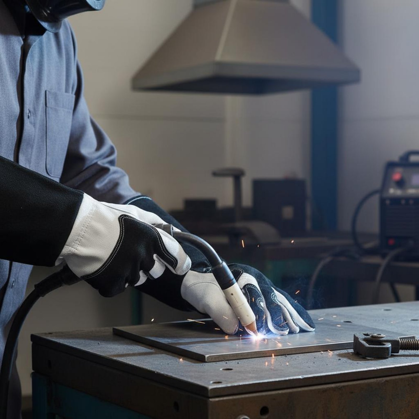 Luvas de Metalurgia TIG com De - Leather Workshop avaliação e preço