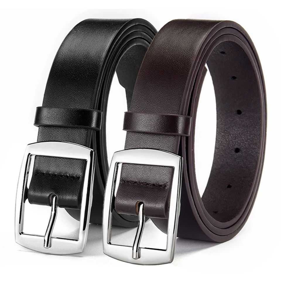 Novo cinto de luxo para homens - Leather Work Jeans avaliação e preço
