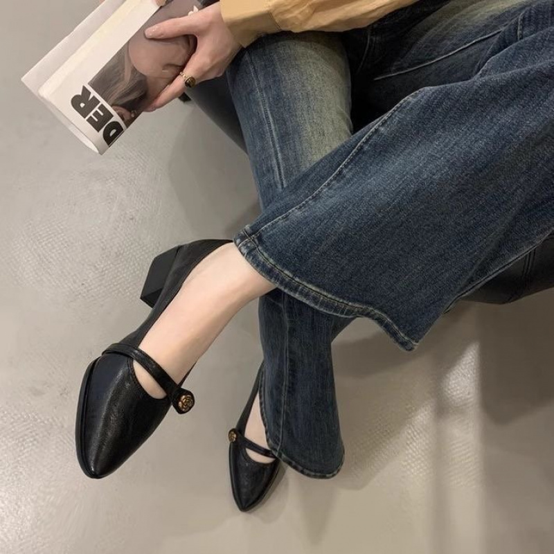 Sapatos Mary Jane Salto Grosso - Leatherwork In French avaliação e preço