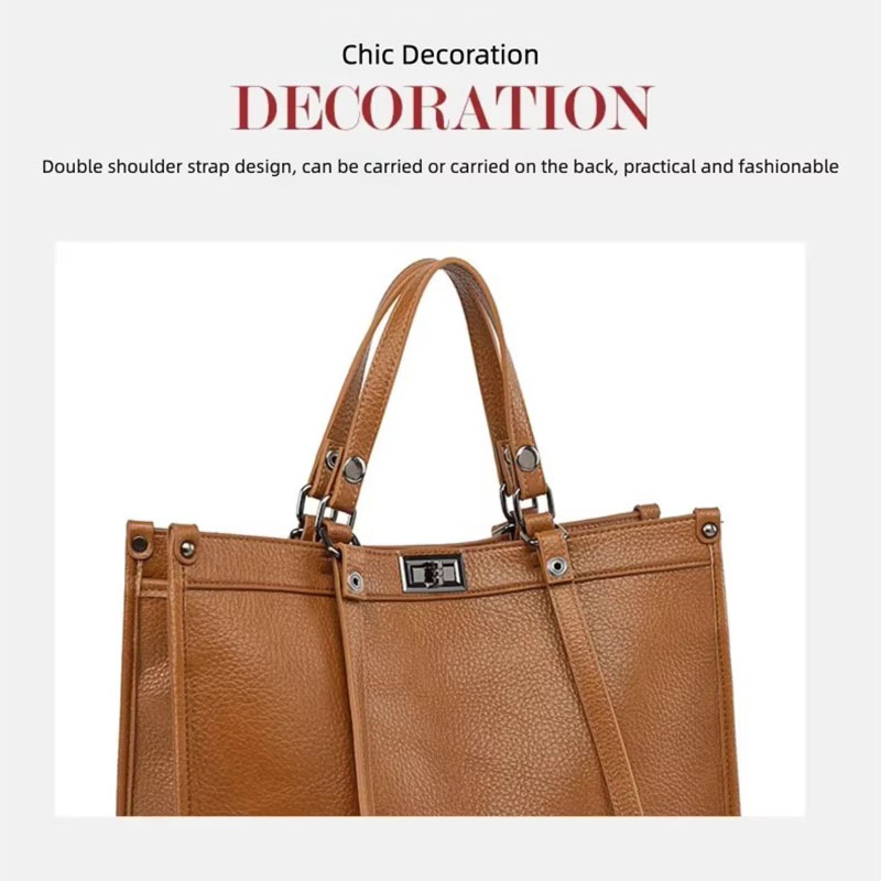 Bolsa tote feminina de grande  - Leather Work Bag Women avaliação e preço