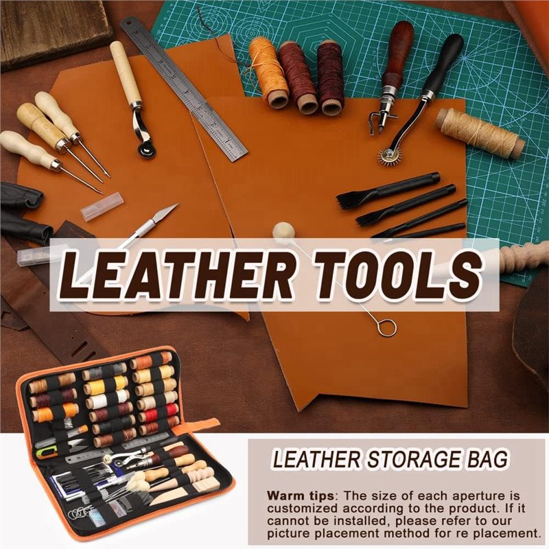 Kit de Ferramentas para Trabal - Beginner Leatherwork Kit avaliação e preço