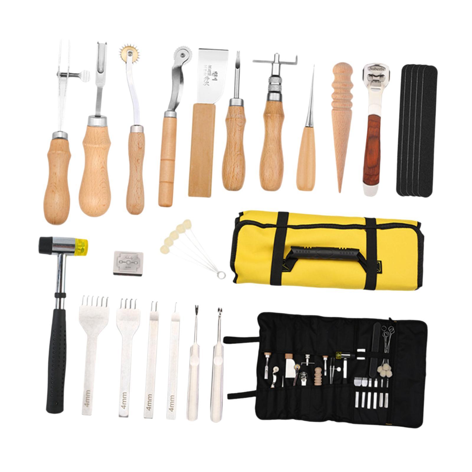 Kit de Ferramentas para Trabal - Beginner Leatherwork Kit avaliação e preço