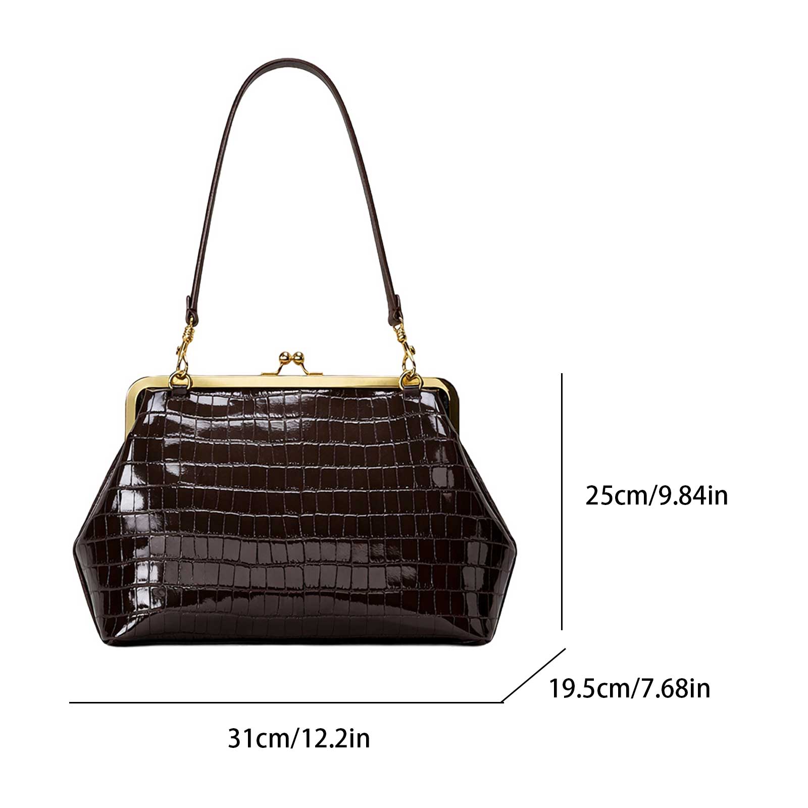 Bolsa de Couro PU com Fecho Ki - Leather Workshop avaliação e preço