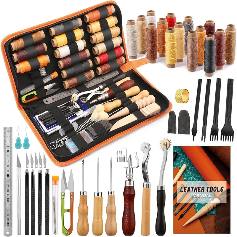Kit Prático de Ferramentas par - Beginner Leatherwork Kit avaliação e preço