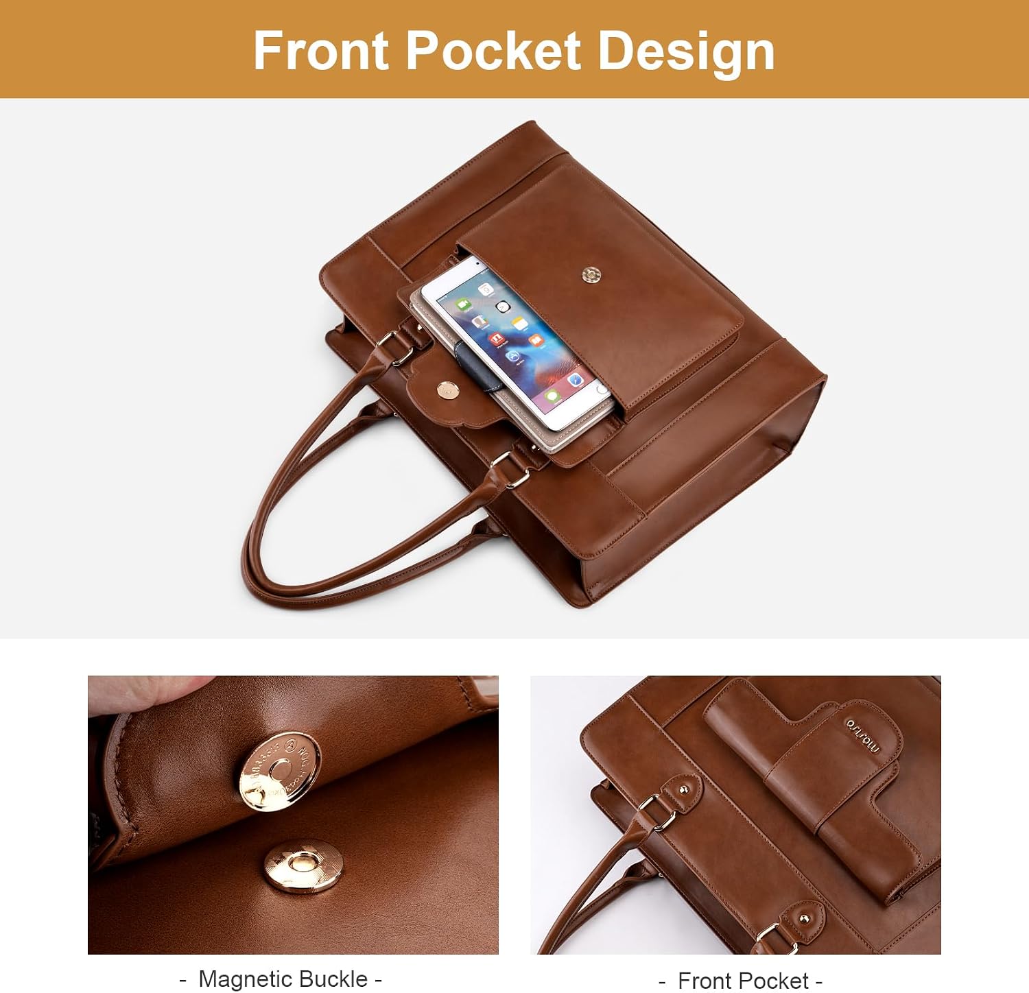 Bolsa de ombro MOSISO para lap - Leather Work Laptop Bag avaliação e preço