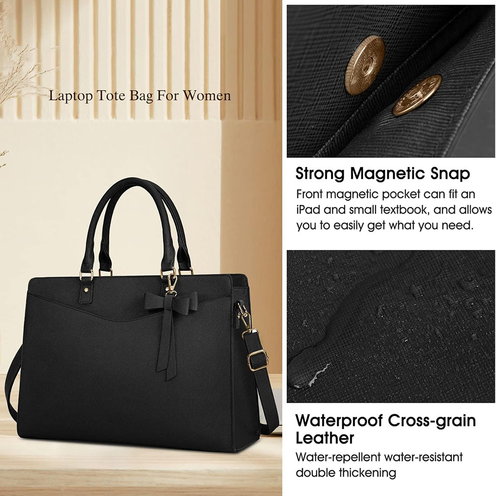 Bolsa para Laptop Feminina de  - Leather Work Laptop Bag avaliação e preço