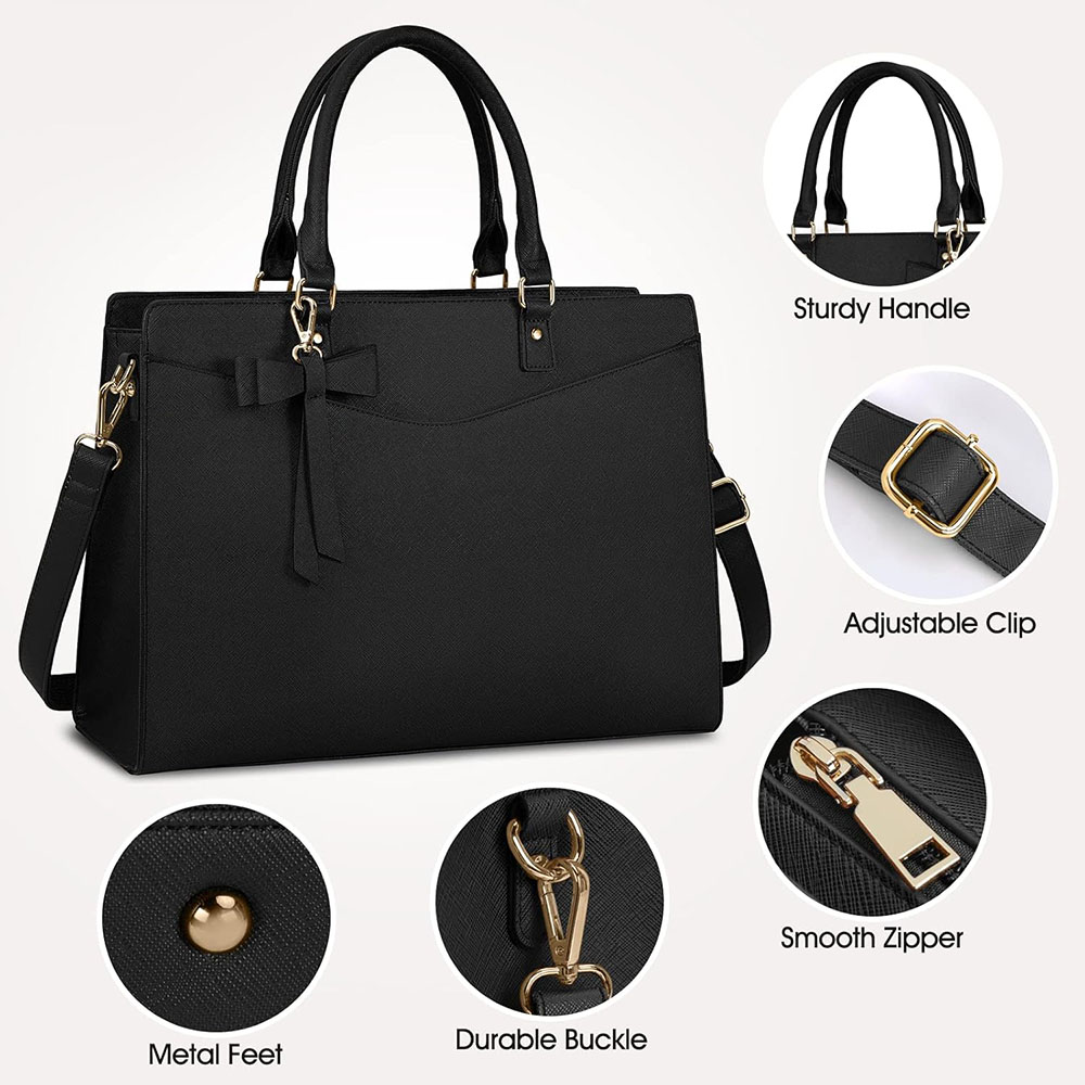 Bolsa para Laptop Feminina de  - Leather Work Laptop Bag avaliação e preço