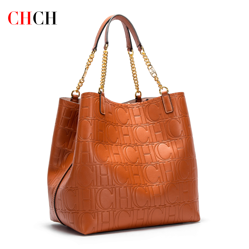 Chch bolsa tote feminina 2024  - Leather Work Bag Women avaliação e preço