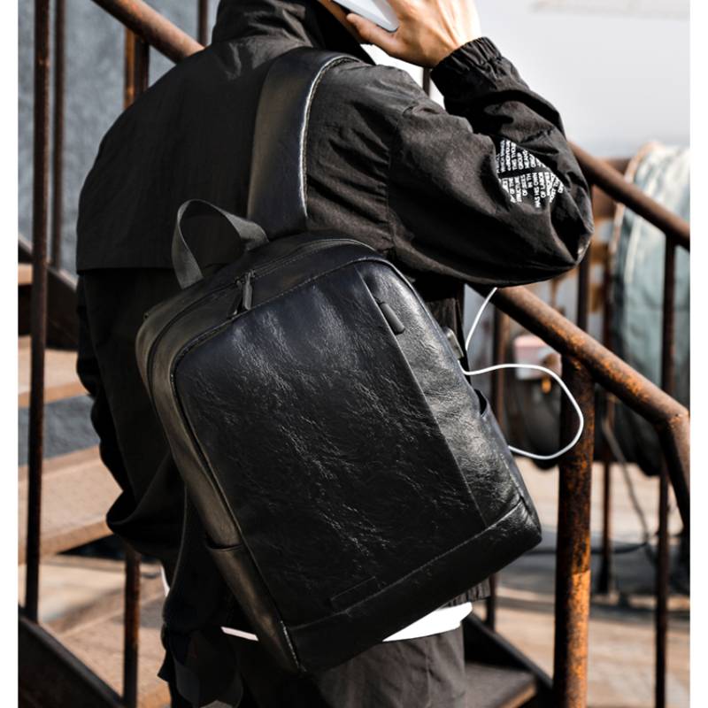 Mochila masculina elegante de  - Leather Work Laptop Bag avaliação e preço