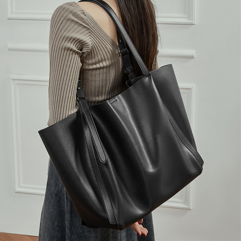 Bolsa Tote Grande de Couro Gen - Leather Work Bag Women avaliação e preço