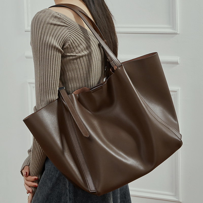 Bolsa Tote Grande de Couro Gen - Leather Work Bag Women avaliação e preço