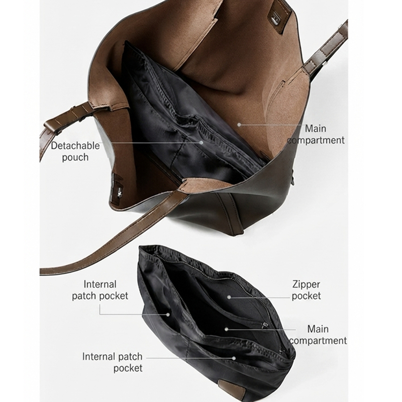 Bolsa Tote Grande de Couro Gen - Leather Work Bag Women avaliação e preço