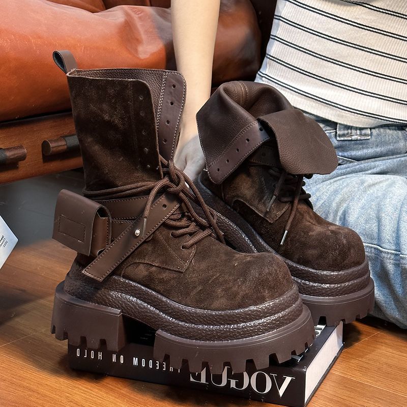 Bota de Couro Camurça Feminina - Youtube Leatherwork avaliação e preço