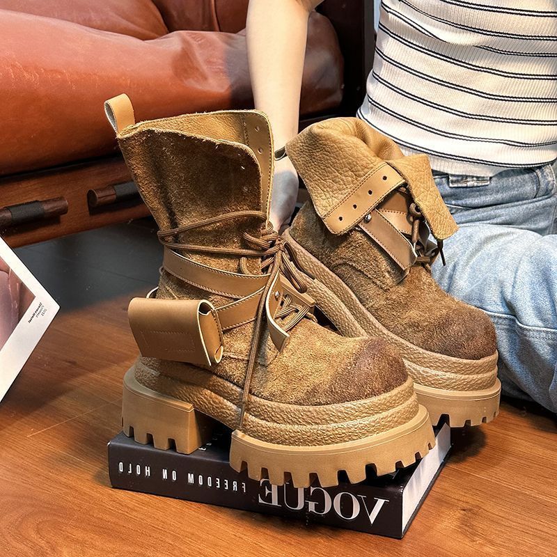 Bota de Couro Camurça Feminina - Youtube Leatherwork avaliação e preço