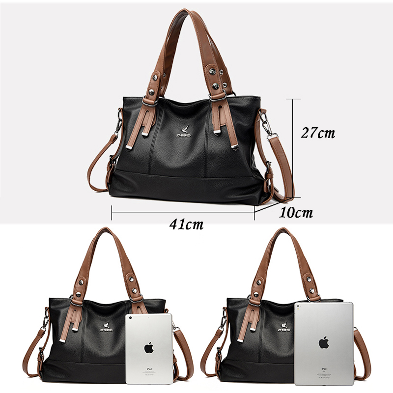 Marca genuína de luxo designer - Leather Work Laptop Bag avaliação e preço