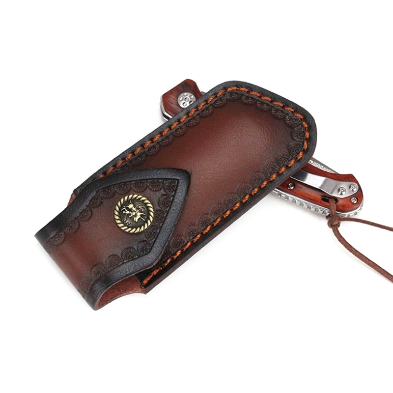 Moda faca de couro cobre bolsa - Leatherwork Roller avaliação e preço