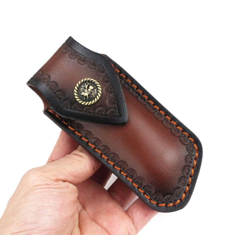 Moda faca de couro cobre bolsa - Leatherwork Roller avaliação e preço