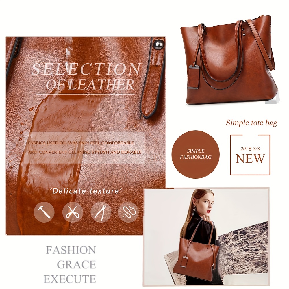 Bolsa de couro retrô clássica  - Leather Work Laptop Bag avaliação e preço
