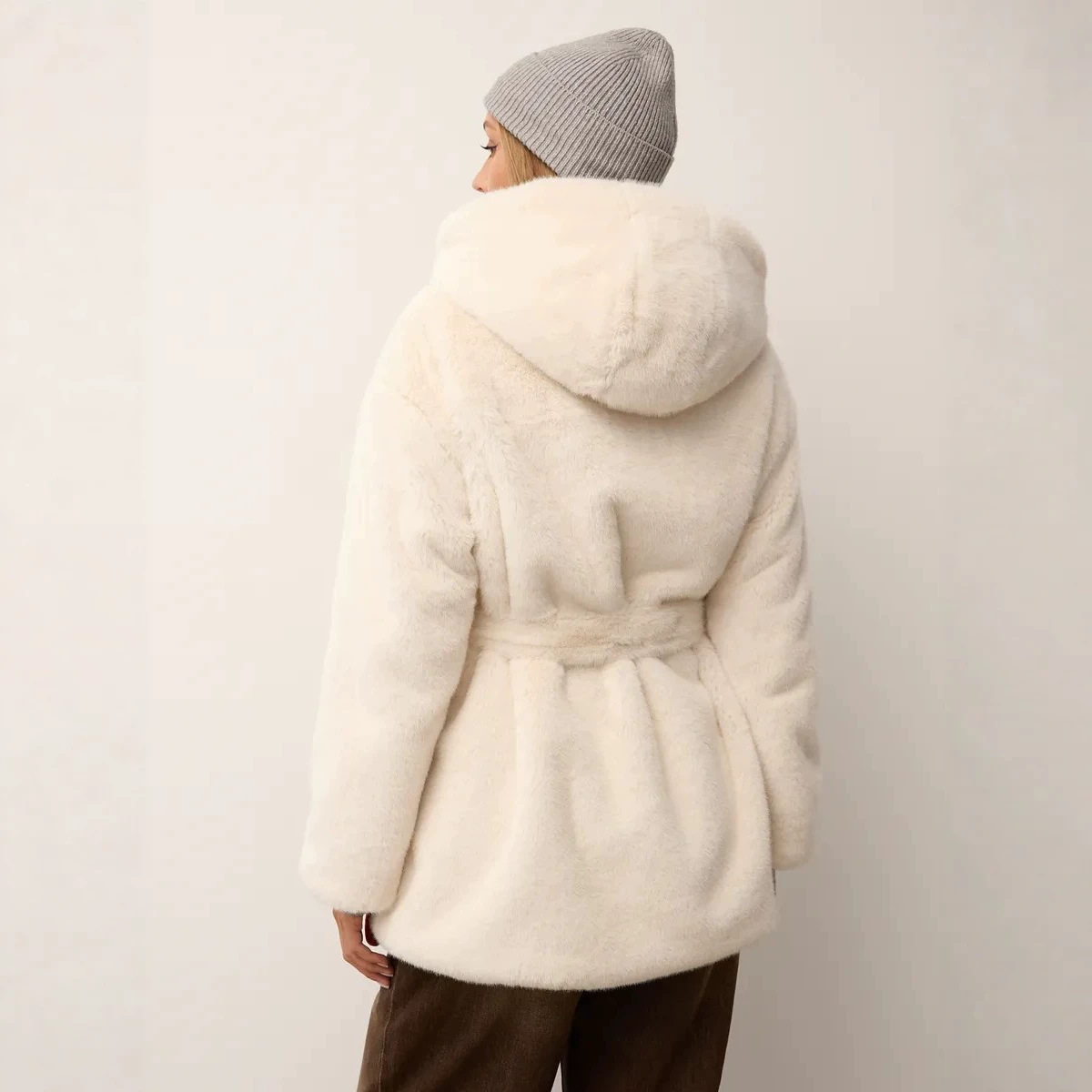 Casacos Femininos de Pele Sint - Leather Work Jacket With Hood avaliação e preço